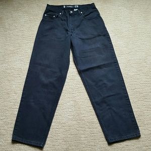 Vintage Levi's Black baggy silver tag jeans 32x34